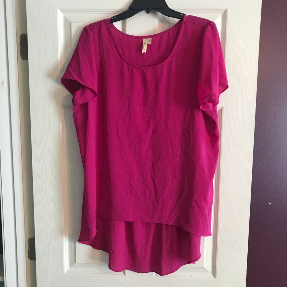 Magenta top